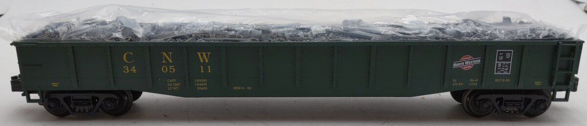 MTH 20-98005 O Gauge Chicago Northwestern Gondola #340511 with Junk Load EX/Box