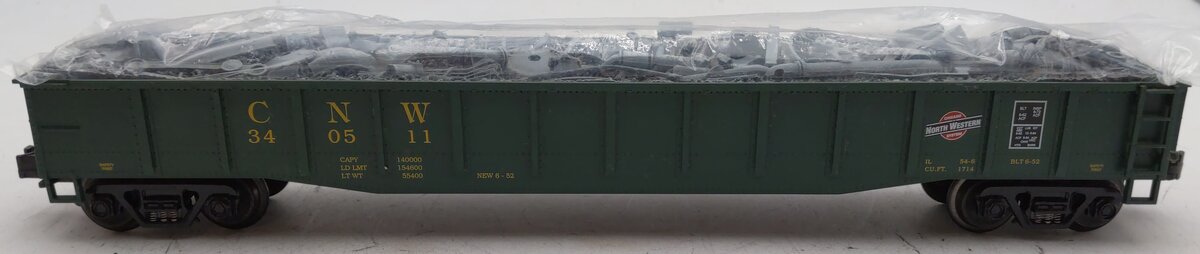 MTH 20-98005 O Gauge Chicago Northwestern Gondola #340511 with Junk Load EX/Box