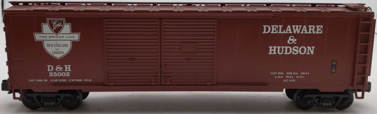 MTH 20-93017 O Gauge Delaware & Hudson Double Door 50 ft. Boxcar #25002 EX/Box