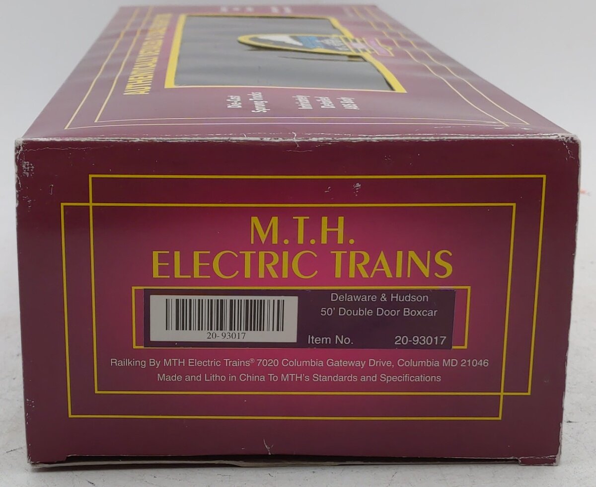 MTH 20-93017 O Gauge Delaware & Hudson Double Door 50 ft. Boxcar #25002 EX/Box