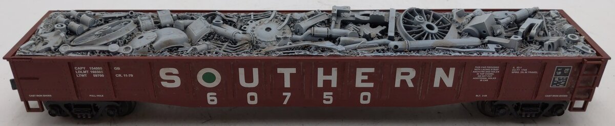 MTH 20-98004 O Gauge Southern Gondola with Junk Load #60750 VG/Box