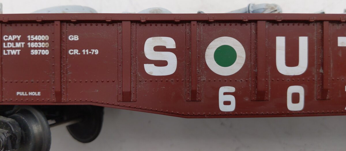 MTH 20-98004 O Gauge Southern Gondola with Junk Load #60750 VG/Box