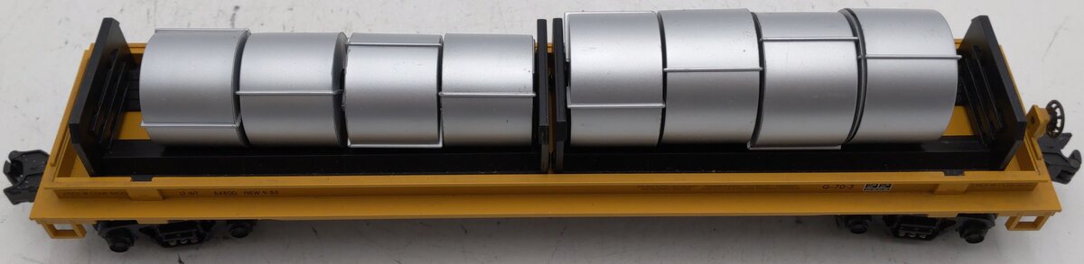 MTH 20-98204 O Gauge Union Pacific Steel Coil Car w/ Cover #229606 EX/Box
