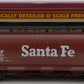 MTH 20-97406 O Gauge Santa Fe 3-Bay Cylindrical Hopper #314952 EX/Box
