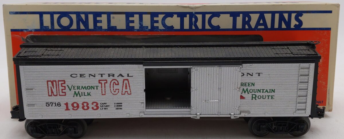 Lionel 6-5716 O Gauge Central Vermont NETCA Woodside Reefer #5716 EX/Box