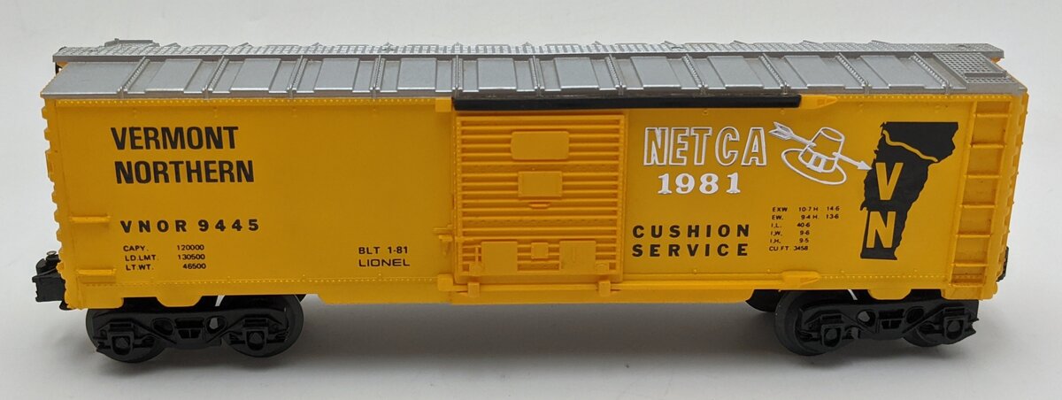 Lionel 6-9445 O Gauge Vermont Northern NETCA 1981 Boxcar #9445 EX/Box