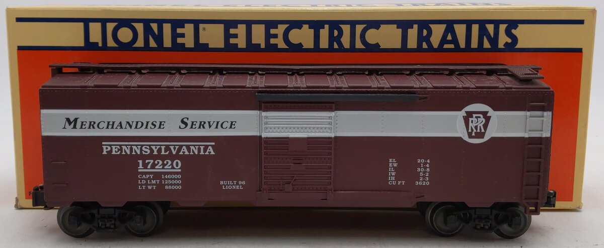 Lionel 6-17220 O Gauge Pennsylvania Railroad Standard Merchandise Boxcar #17220 EX/Box