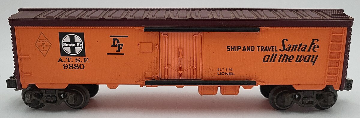 Lionel 6-9880 O Gauge AT&SF Famous American Railroad Refrigerator Car EX/Box