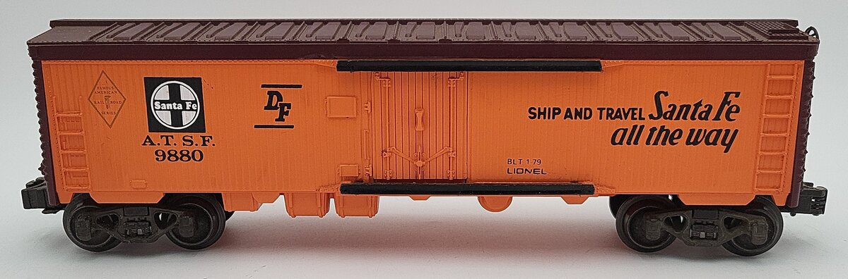 Lionel 6-9880 O Gauge AT&SF Famous American Railroad Refrigerator Car EX/Box