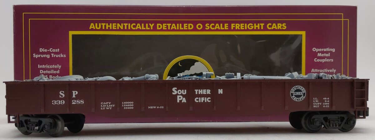 MTH 20-98003 O Gauge Southern Pacific Gondola with Junk Load #339288 EX/Box