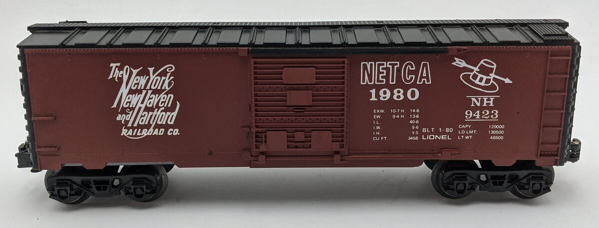 Lionel 6-9423 O Gauge New York, New Haven & Hartford NETCA 1980 Boxcar #9423 EX/Box