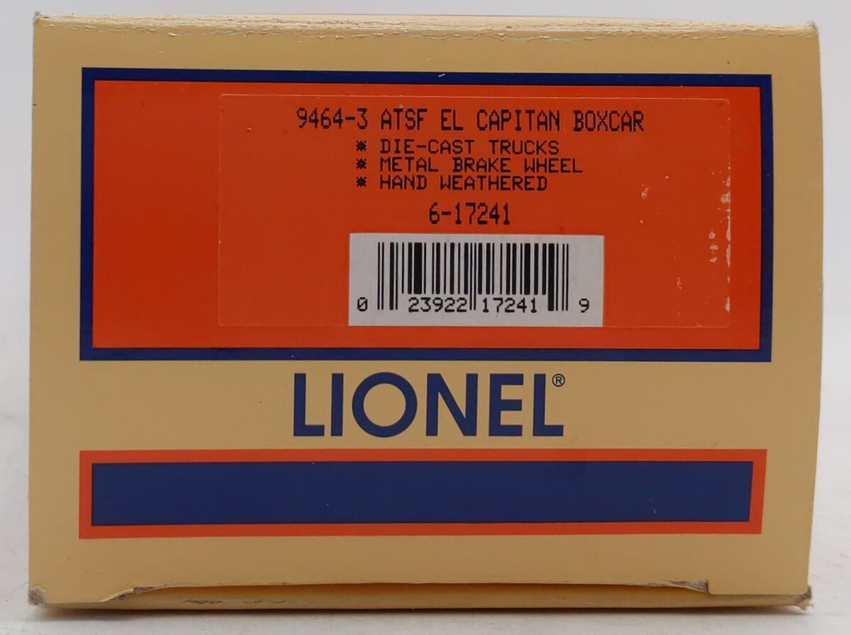 Lionel 6-17241 O Gauge AT&SF El Capitan Boxcar #94643 EX/Box