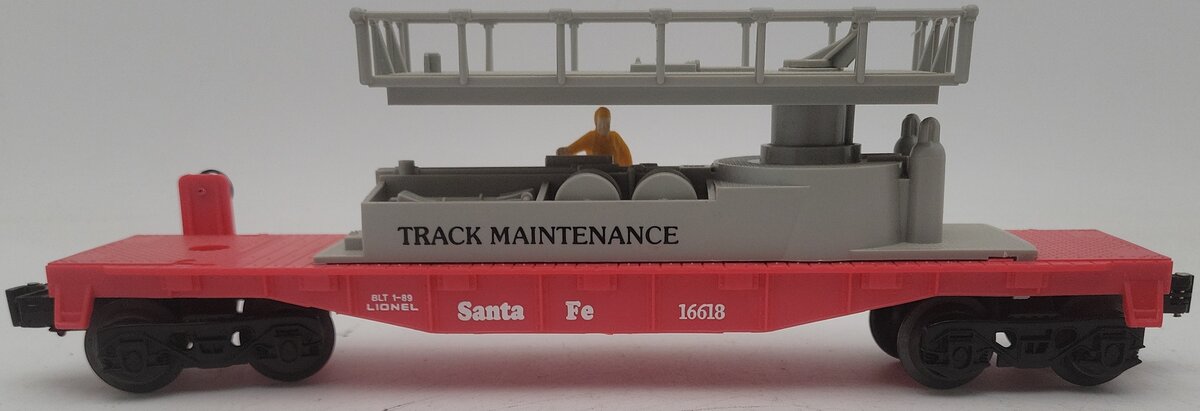 Lionel 6-16618 O Gauge Santa Fe Track Maintenance Car EX/Box