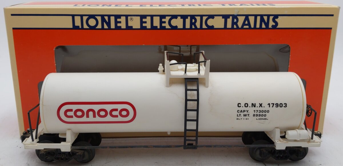 Lionel 6-17903 O Gauge Conoco Unibody Tank Car VG/Box