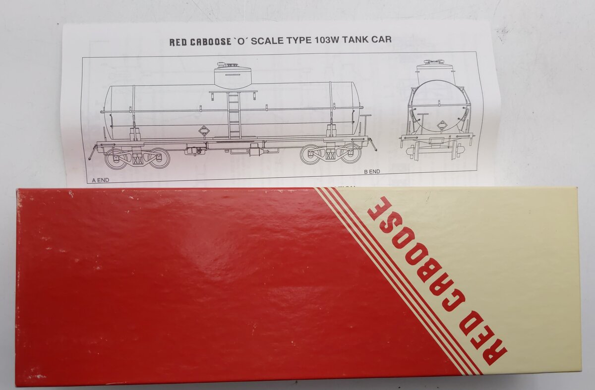 Red Caboose O Scale Type 103 W  3 Rail, 10,000 Gallon UTLX Tank Car NIB