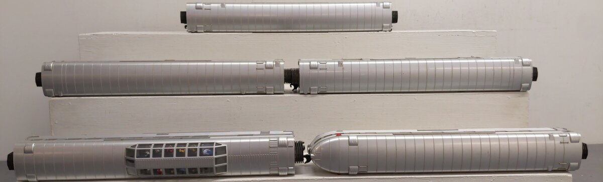MTH 20-6543 O Santa Fe 70' Streamlined Passenger Car Set (Set of 5) VG/Box