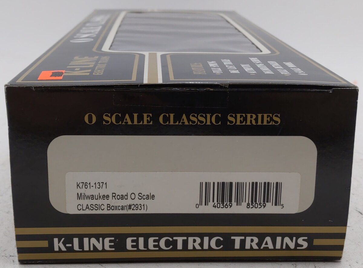 K-Line K761-1371 O Gauge Milwaukee Road Boxcar #2931 EX/Box