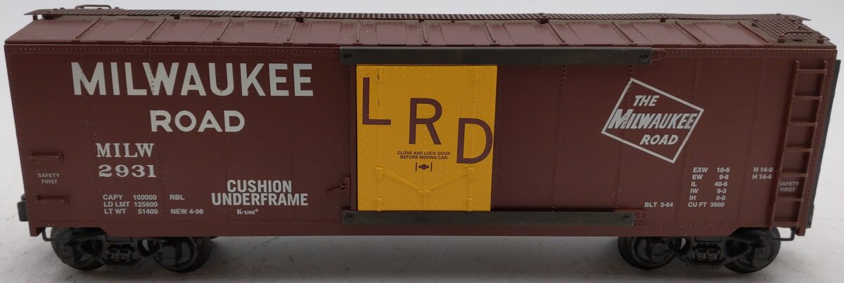 K-Line K761-1371 O Gauge Milwaukee Road Boxcar #2931 EX/Box