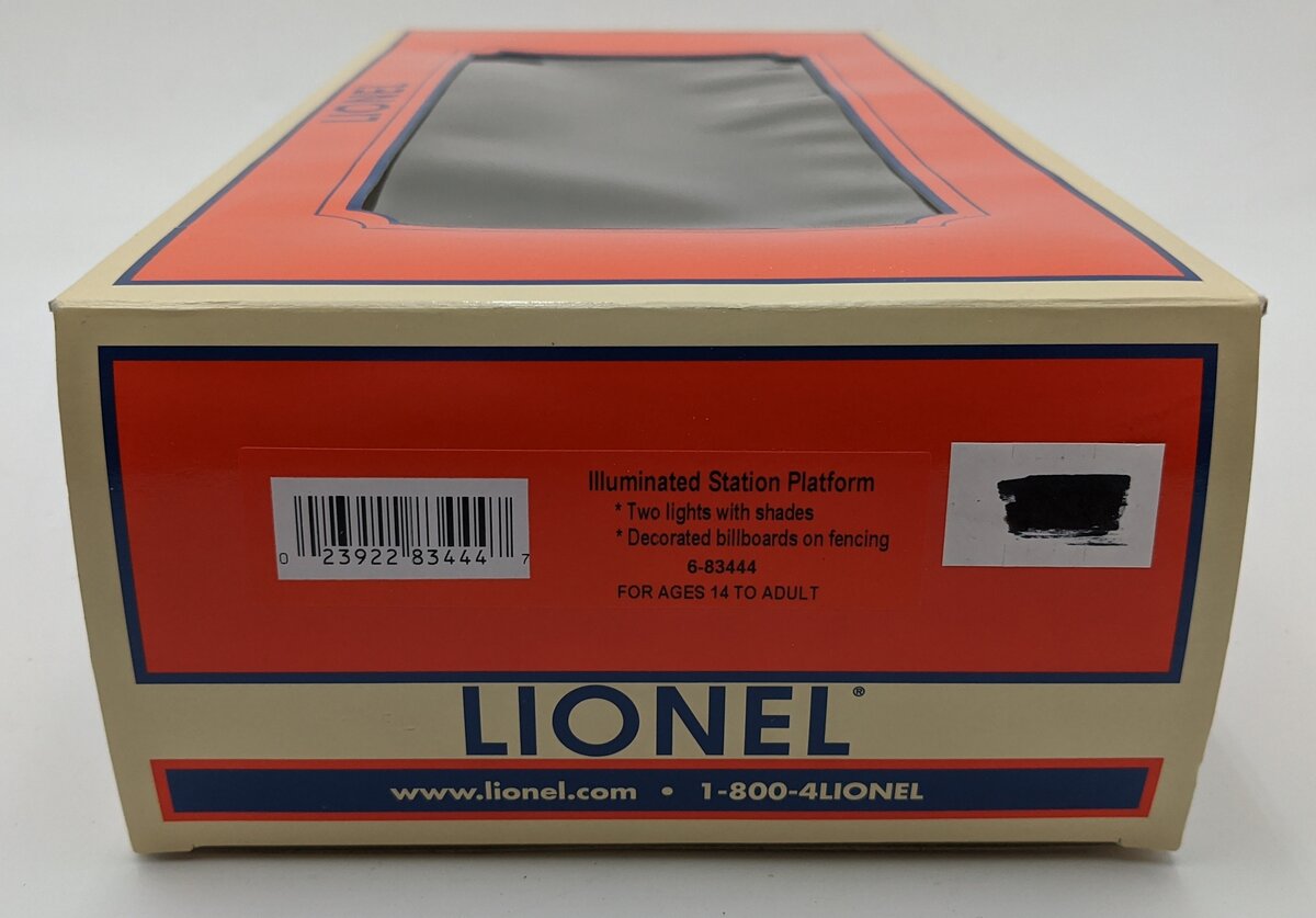 Lionel 6-83444 O Gauge Illuminated Station Platform EX/Box