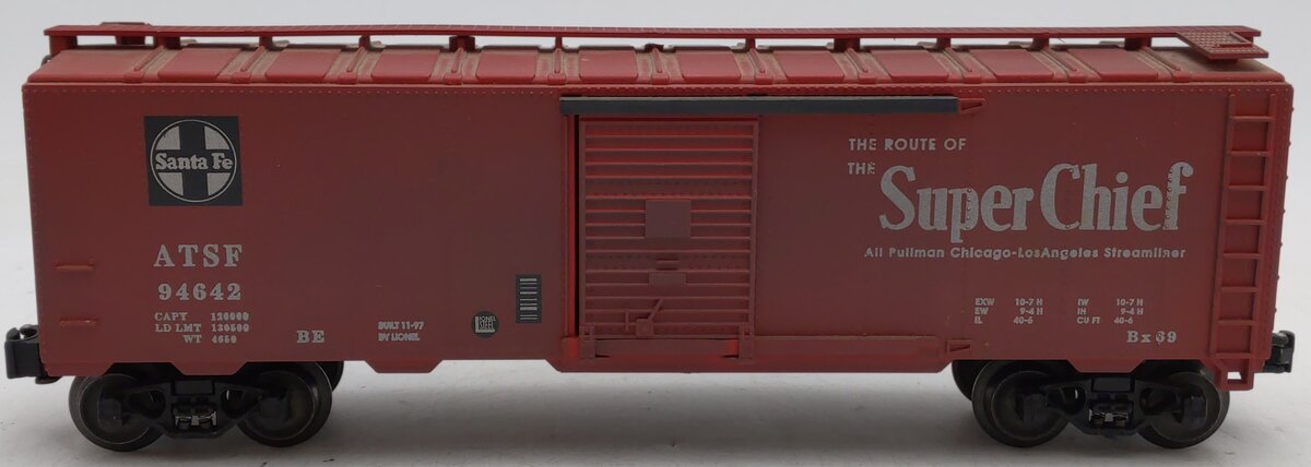 Lionel 6-17240 O AT&SF Super Chief Boxcar #94642 LN/Box
