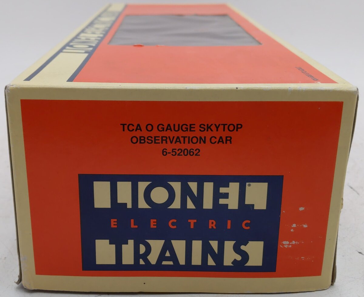 Lionel 6-52062 O Gauge TCA "City of Seattle" Skytop Observation Passenger Car EX/Box