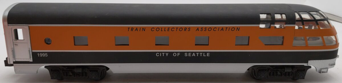 Lionel 6-52062 O Gauge TCA "City of Seattle" Skytop Observation Passenger Car EX/Box