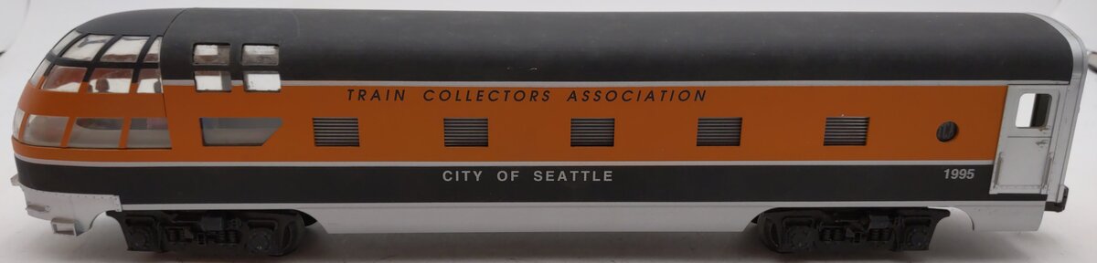 Lionel 6-52062 O Gauge TCA "City of Seattle" Skytop Observation Passenger Car EX/Box
