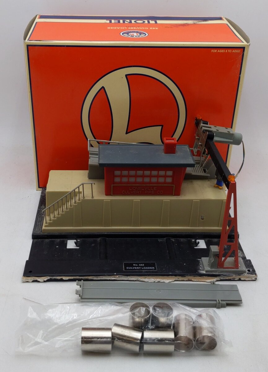 Lionel 6-12982 Operating Culvert Loader #342 VG/Box
