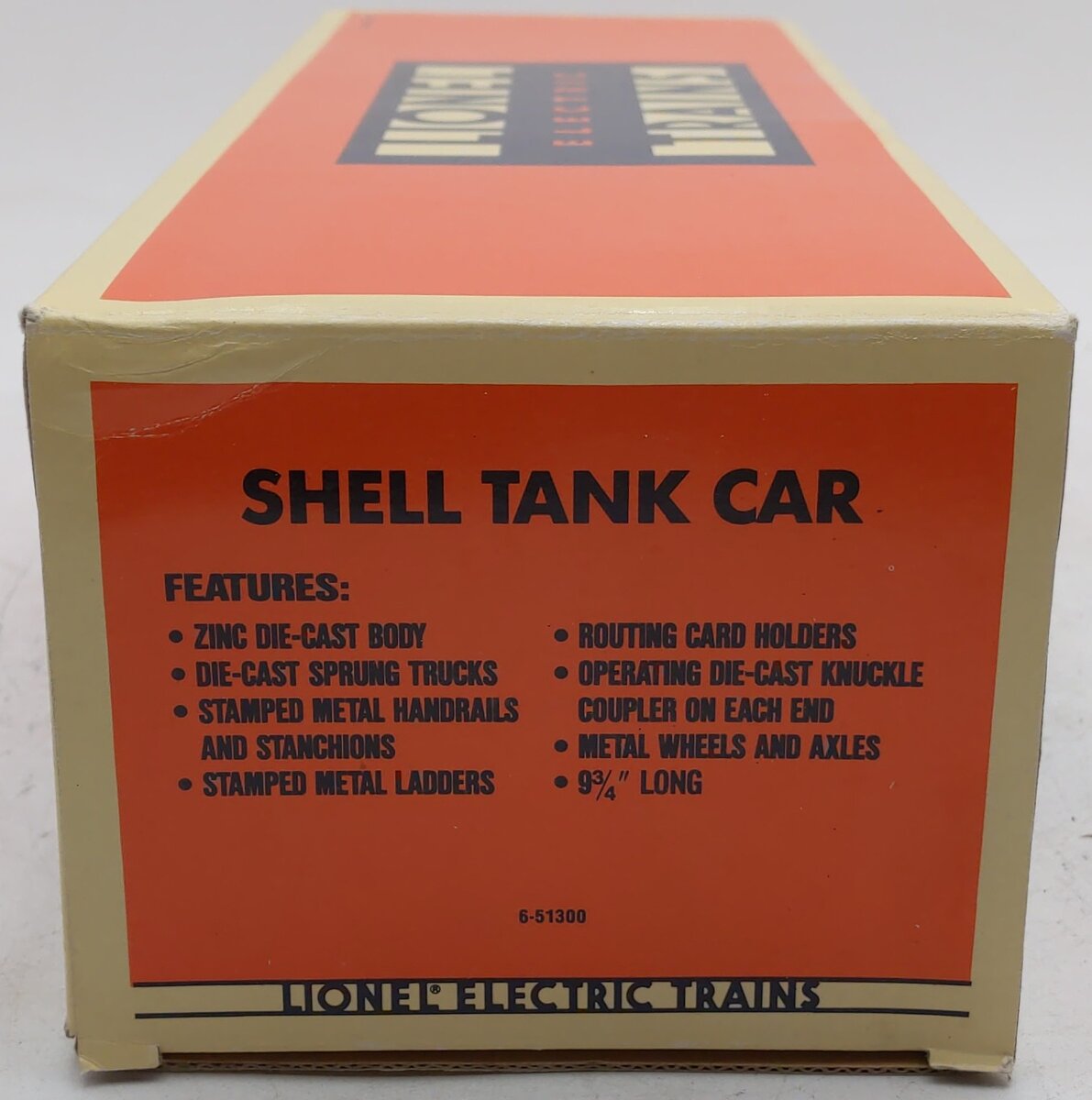 Lionel 6-51300 O Gauge Shell Semi-Scale Single Dome Tank Car #8124 EX/Box