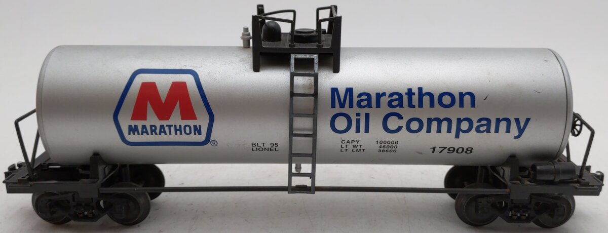 Lionel 6-17908 O Gauge Marathon Oil Tank Car EX/Box