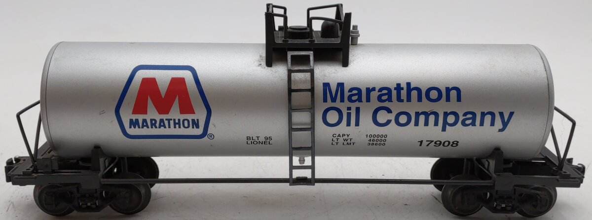 Lionel 6-17908 O Gauge Marathon Oil Tank Car EX/Box