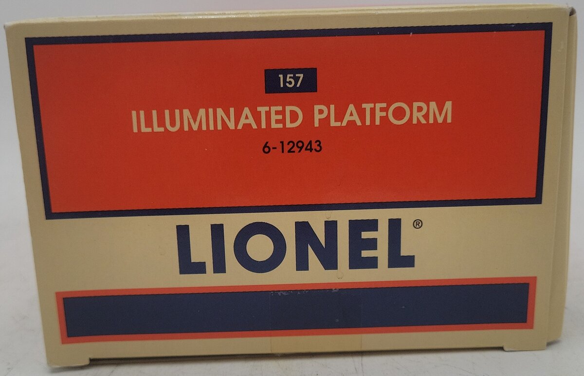 Lionel 6-12943 O Scale Illuminated Station Platform W/Lights Assembled EX/Box