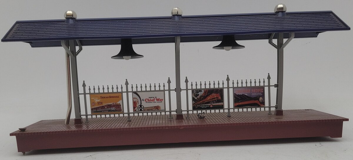 Lionel 6-12943 O Scale Illuminated Station Platform W/Lights Assembled EX/Box