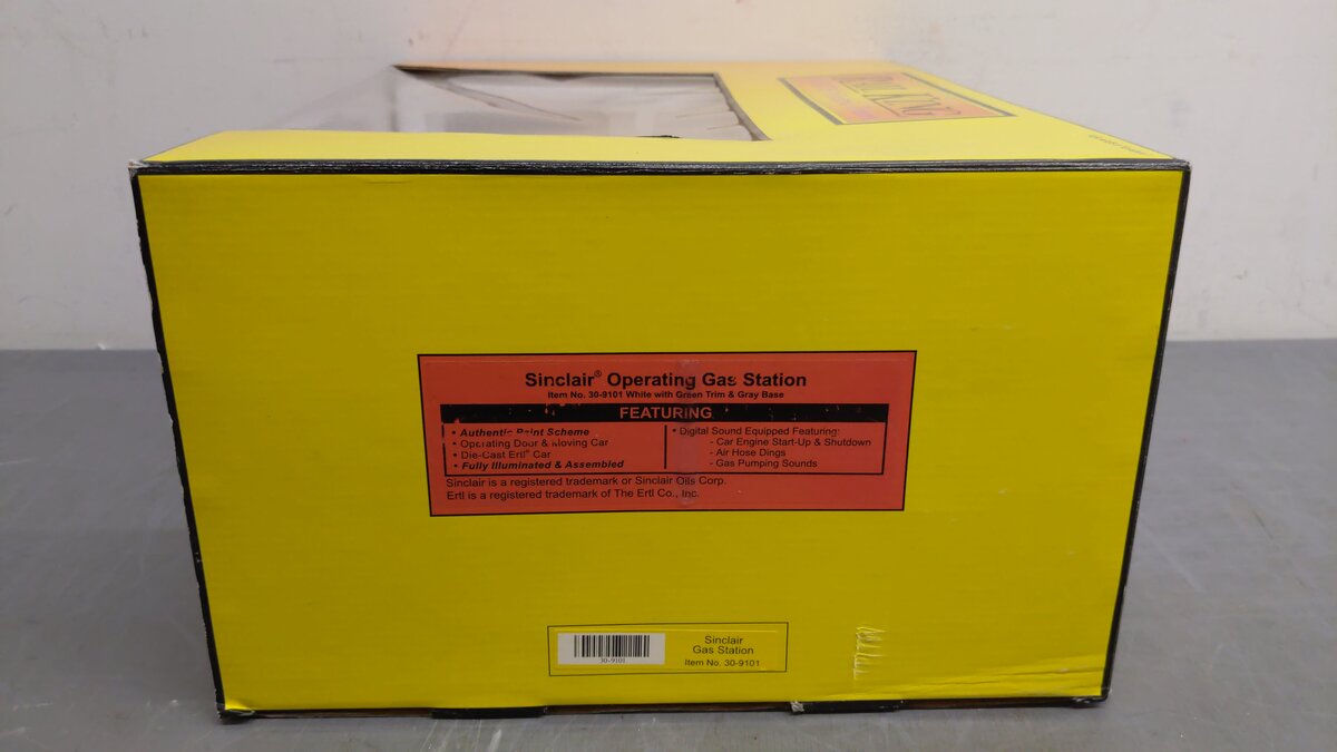 MTH 30-9101 O Gauge Sinclair Assembled Operating Gas Station EX/Box