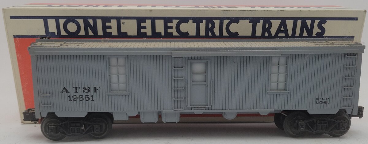 Lionel 6-19651 O Gauge Atchison Topeka & Santa Fe Illuminated Tool Car #19651 EX/Box