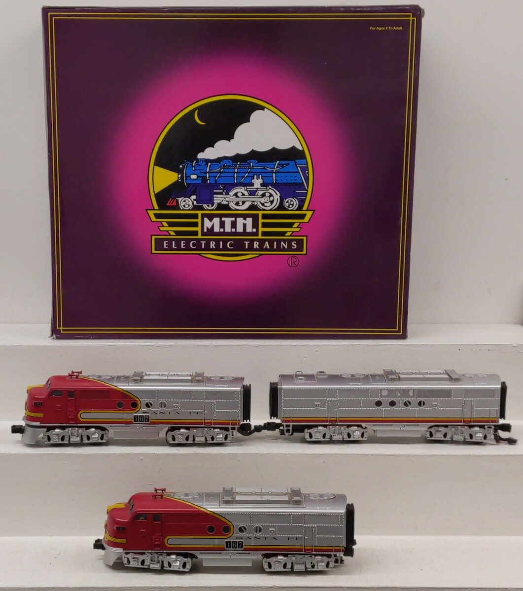 MTH 20-2273-1 Santa Fe FT ABA Diesel Engine Set w/PS2 #167 EX/Box