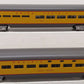 MTH 20-6606 O Gauge Union Pacific 70' Aluminum Slpr/Diner Passenger 2-Car Set EX/Box