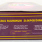 MTH 20-6606 O Gauge Union Pacific 70' Aluminum Slpr/Diner Passenger 2-Car Set EX/Box