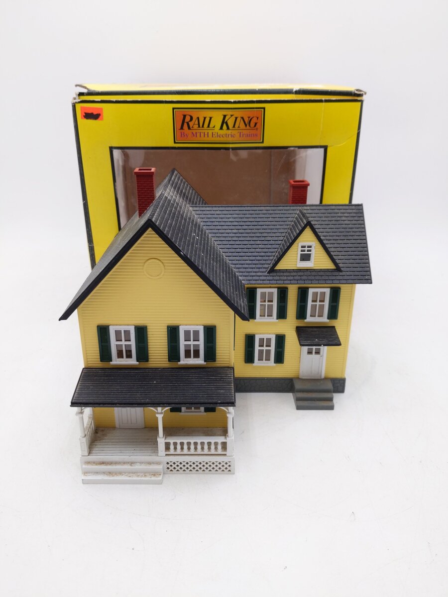 MTH 30-9007 O Gauge Yellow Farm House EX/Box