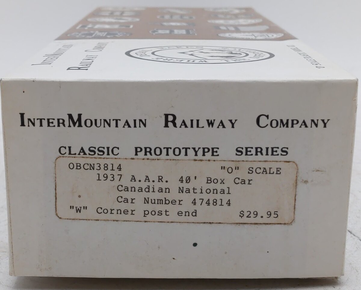 Inter Mountain OBCN3814 O Gauge Canadian National Car Kit #474814 VG/Box