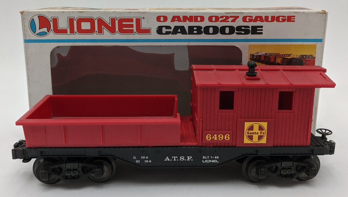 Lionel 6-6496 O Gauge AT&SF Work Caboose EX/Box