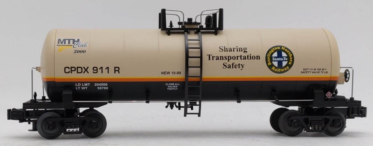MTH 20-92014 O Gauge MTHRRC-2000 BNSF Tank Car #911R LN/Box
