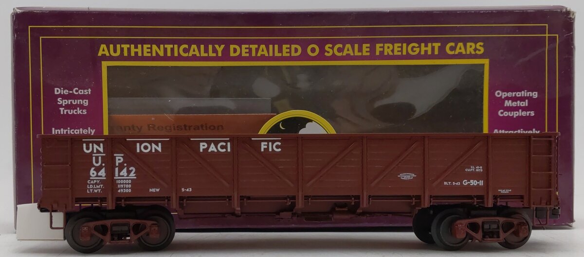 MTH 20-98085 O Union Pacific 50 Ton Composite Gondola #64142 NIB