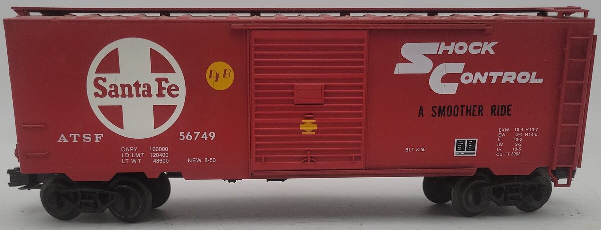 Weaver 4371 O Gauge SF PS-1 40‘ Boxcar 3 Rail EX/Box