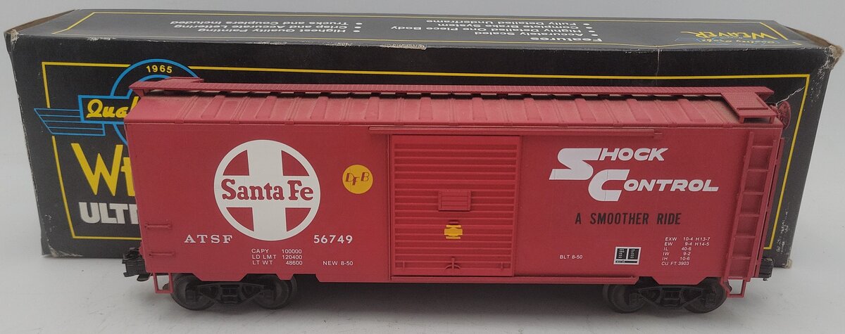 Weaver 4371 O Gauge SF PS-1 40‘ Boxcar 3 Rail EX/Box