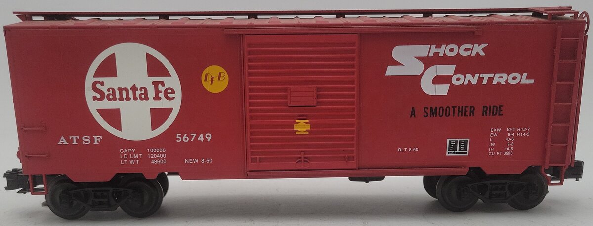 Weaver 4371 O Gauge SF PS-1 40‘ Boxcar 3 Rail EX/Box