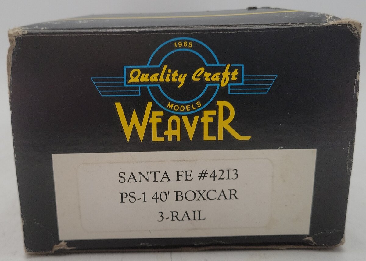 Weaver 4371 O Gauge SF PS-1 40‘ Boxcar 3 Rail EX/Box