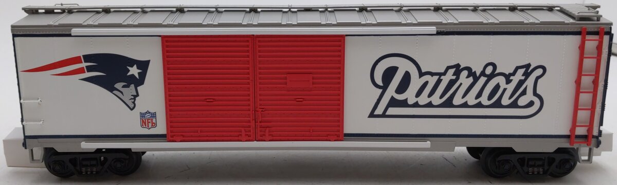 MTH 20-93266 O Gauge New England Patriots Double Door 50' Box Car LN/Box