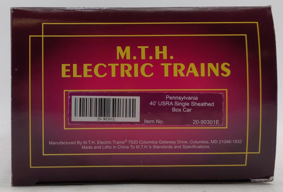 MTH 20-90301 O Pennsylvania 40' USRA Double Sheathed Box Car NIB