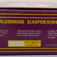 MTH 20-6122 O Gauge AT&SF "El Capitan" Sleeper/Diner Aluminum Passenger Car Set EX/Box